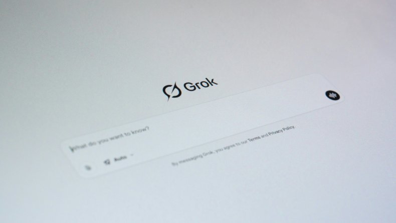 Grok AI search screen