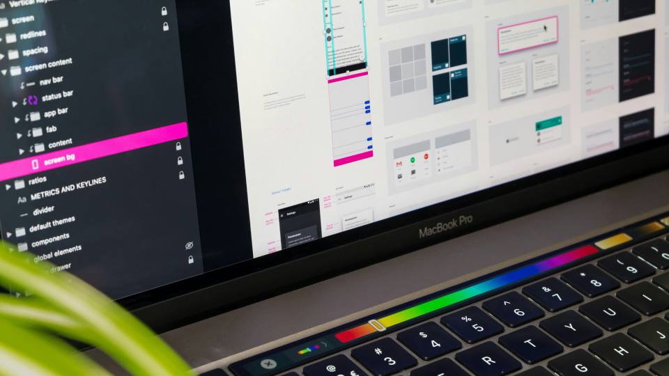 Design system on screen