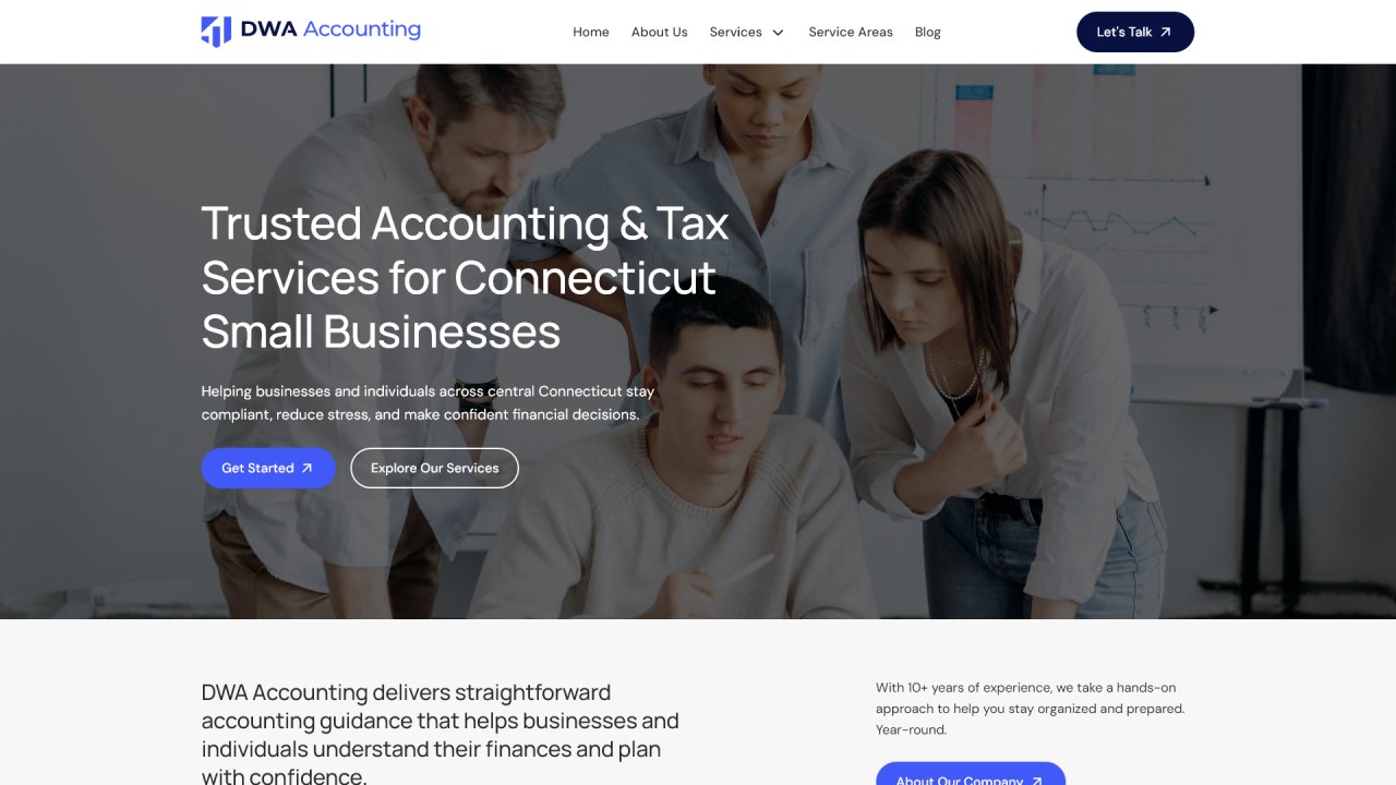 Accounting & Financial Services website