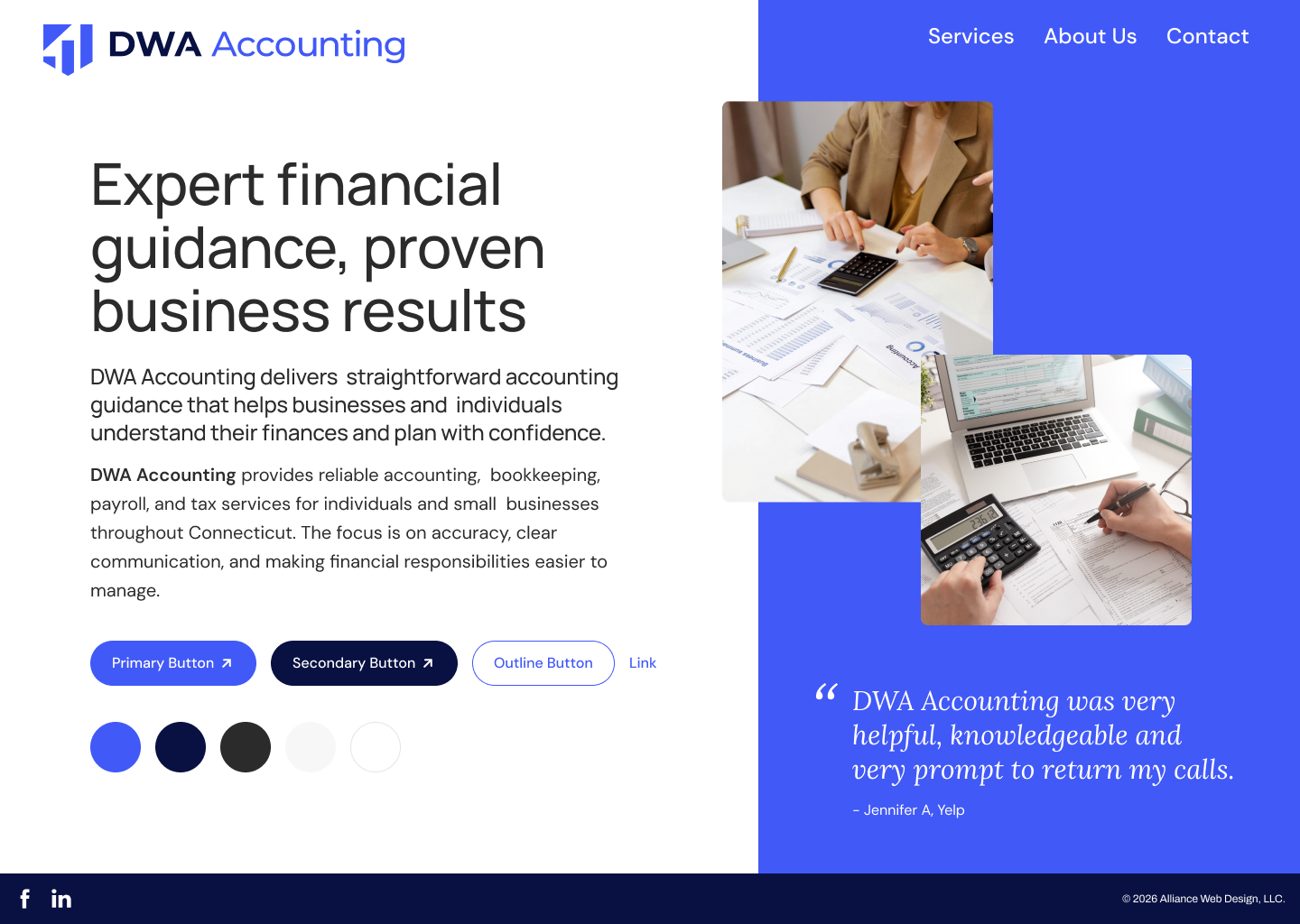 Website style tile