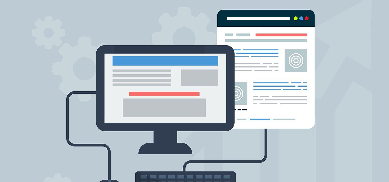 Website ux tips illustrated on a desktop monitor