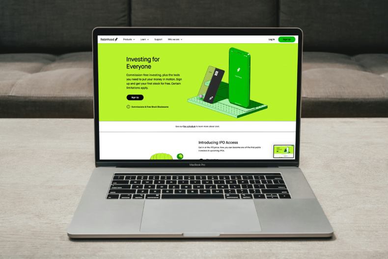 Laptop showing a website being designed